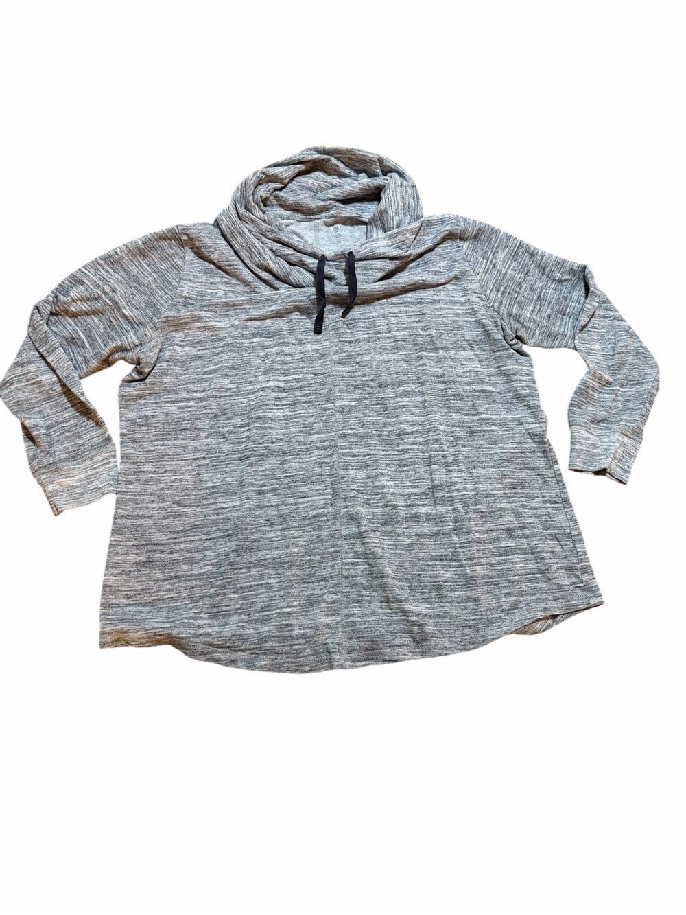 Just My Size Gray Cowl Neck Hoodie Sweater Women's 2X Pullover Tunic